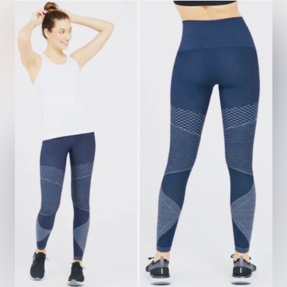 NWT - Spanx High-Waisted Seamless Moto Leggings (Indigo Sky)